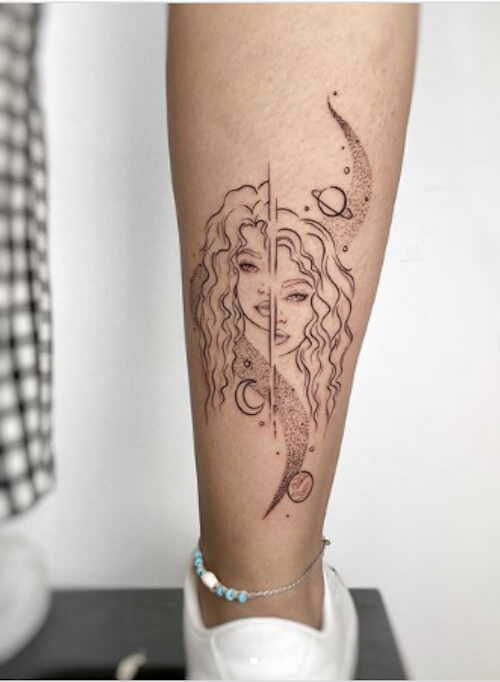 Gemini tattoos women