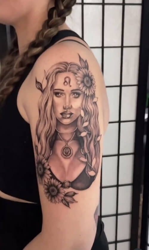 Leo tattoos women