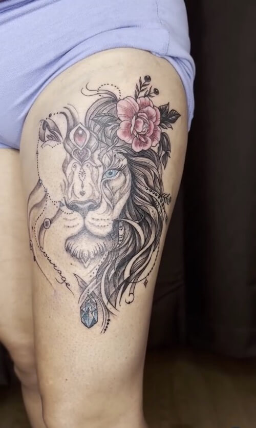 Leo tattoos women