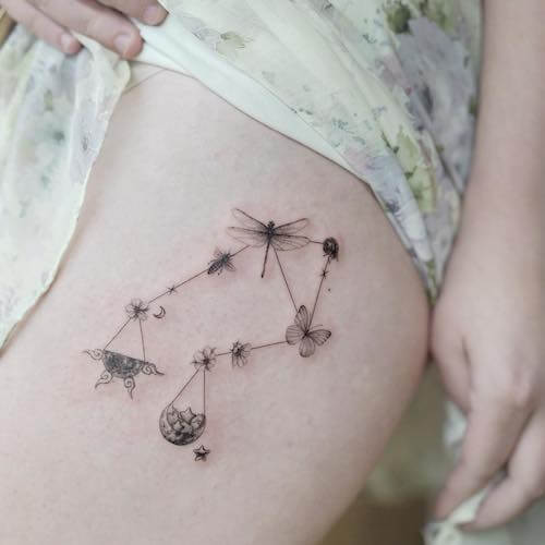 Libra tattoos for women