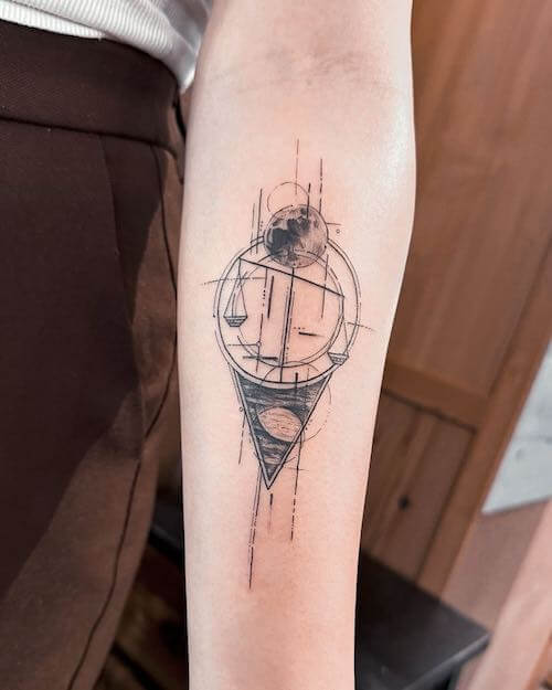 Libra tattoos for women