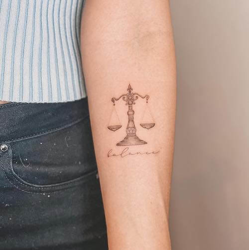 Libra tattoos for women