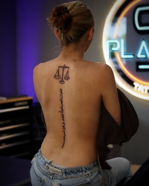 Libra tattoos for women