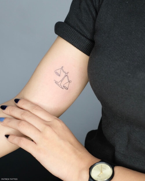 Libra tattoos for women