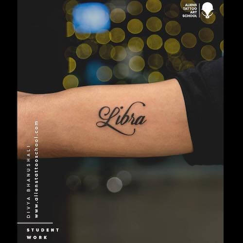 Libra tattoos for women