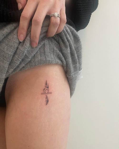 Libra tattoos for women