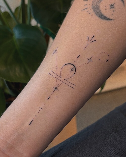 Libra tattoos for women