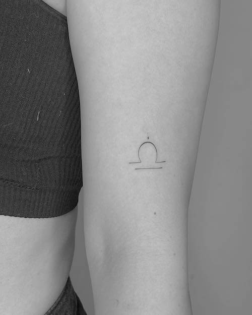 Libra tattoos for women