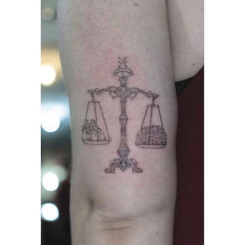 Libra tattoos for women