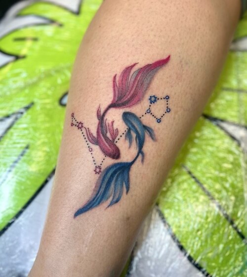 Pisces tattoos for women