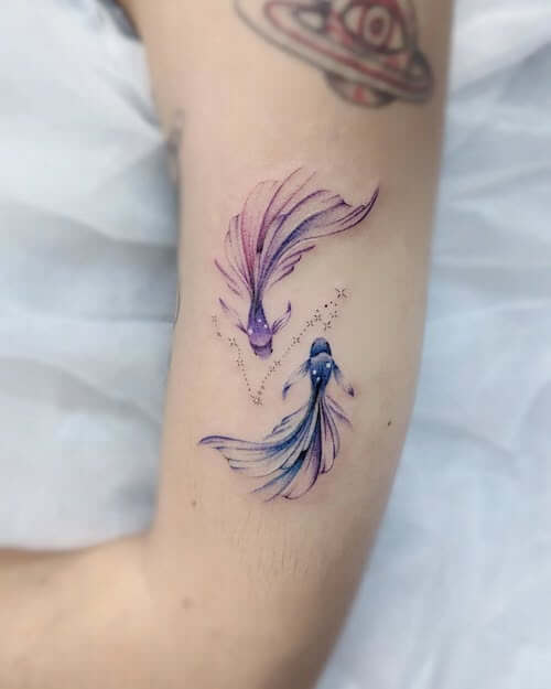 Pisces tattoos for women