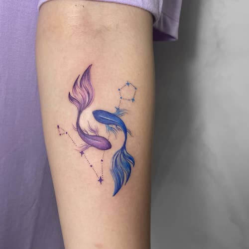Pisces tattoos for women