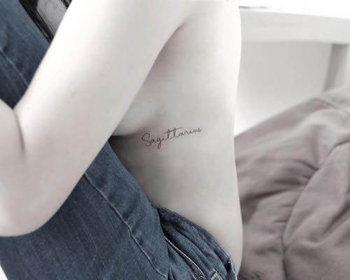 Sagittarius tattoos women
