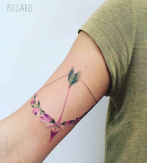 Sagittarius tattoos women