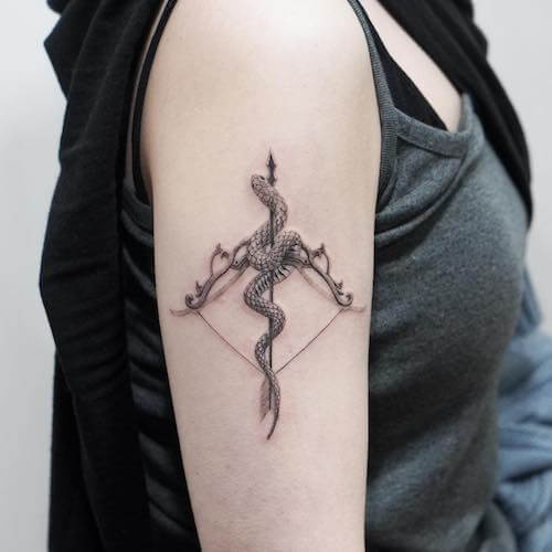 Sagittarius tattoos women