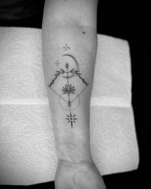 Sagittarius tattoos women
