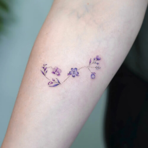 Sagittarius tattoos women