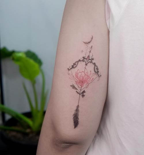 Sagittarius tattoos women