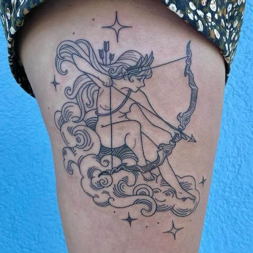 Sagittarius tattoos women