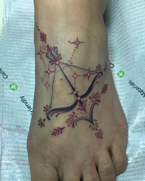 Sagittarius tattoos women