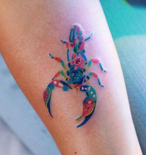 scorpio tattoos women