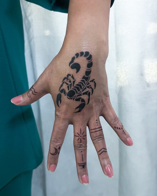 scorpio tattoos women