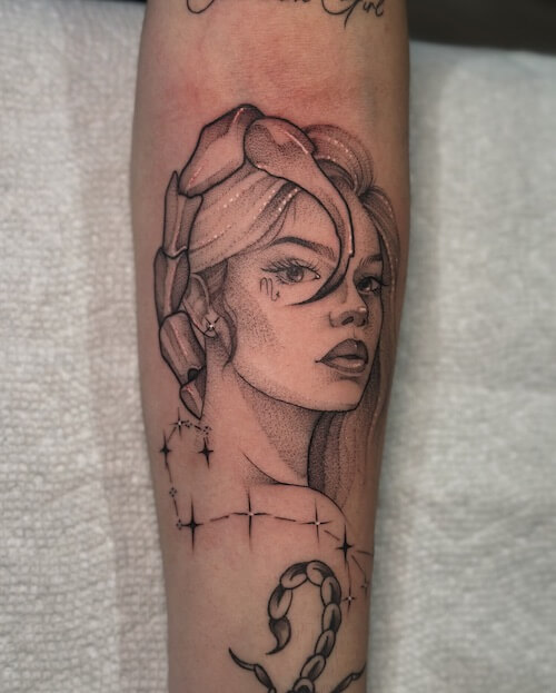 scorpio tattoos women
