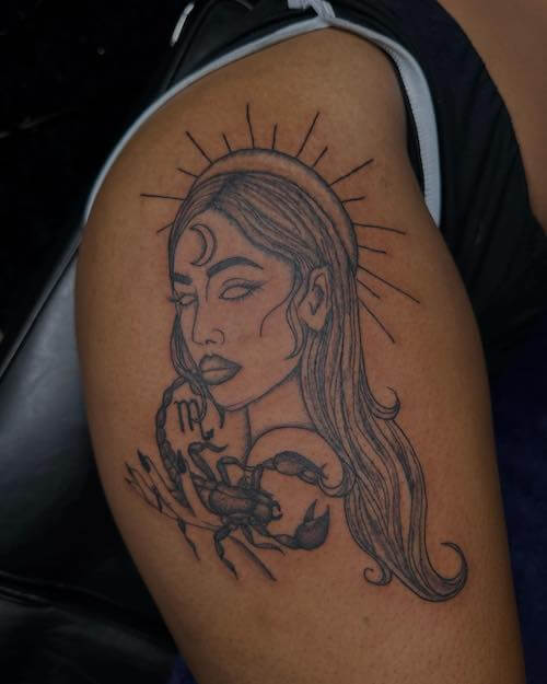 scorpio tattoos women