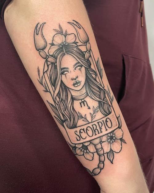 scorpio tattoos women