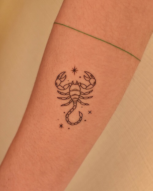 scorpio tattoos women
