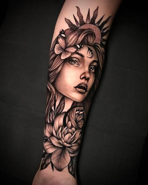 Virgo tattoos women