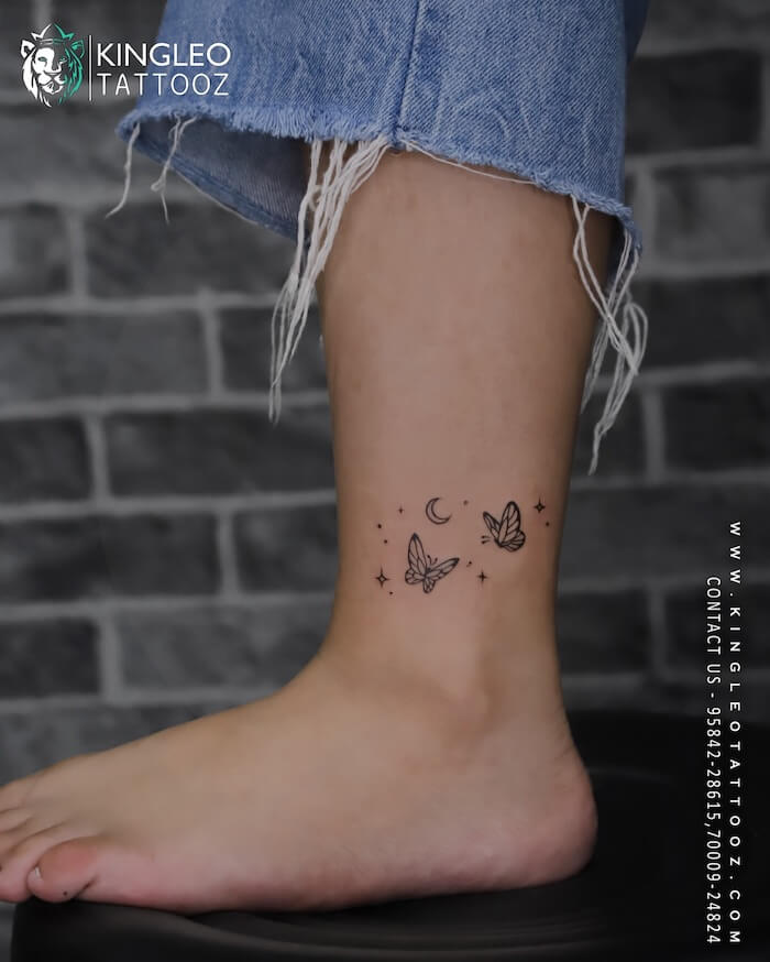 small butterfly tattoo women