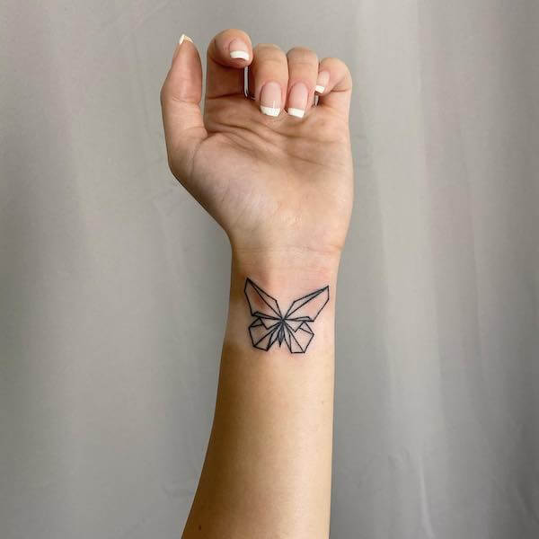 Wrist Butterfly Tattoo