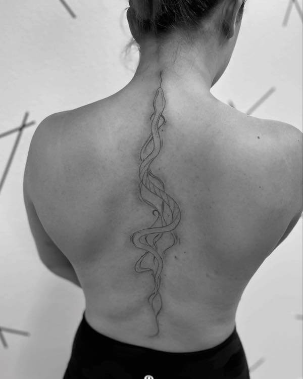 Snake Spine Tattoo