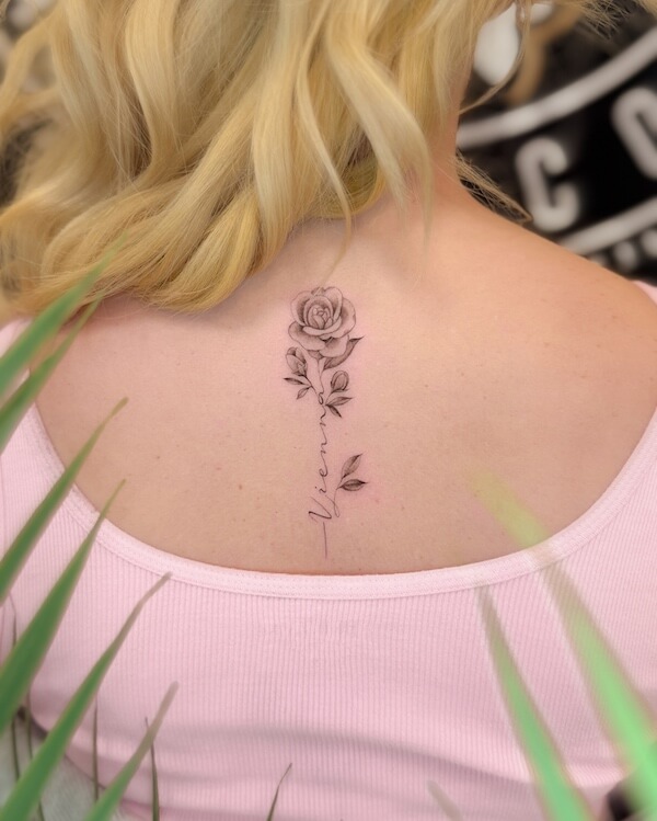 Back Rose Tattoo